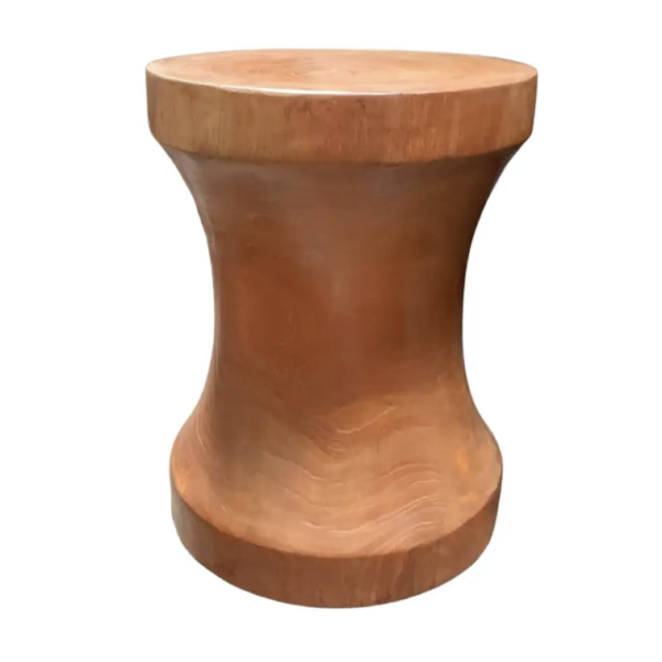 Sculptural Side Table Crafted from Mango Wood