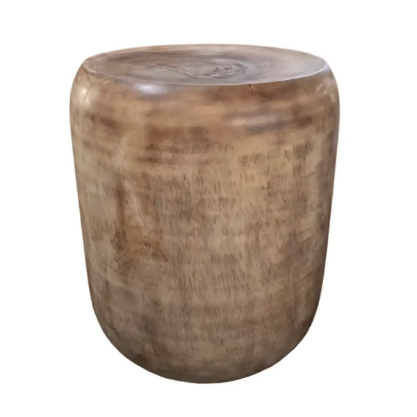 Sculptural Side Table / Stool Solid Mango Wood