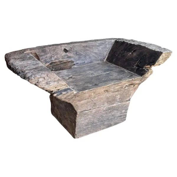 Sculptural Teak Wood Chair, Modern Organic, Java