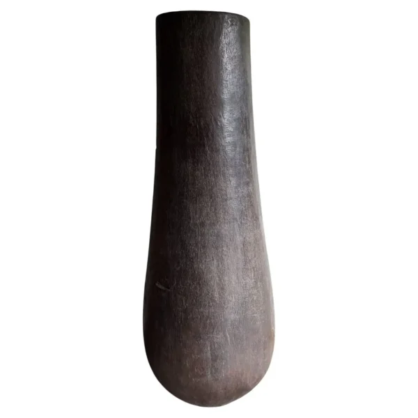 Extremely Large Vintage Sculptural Palm Wood Planter, Modern Organic