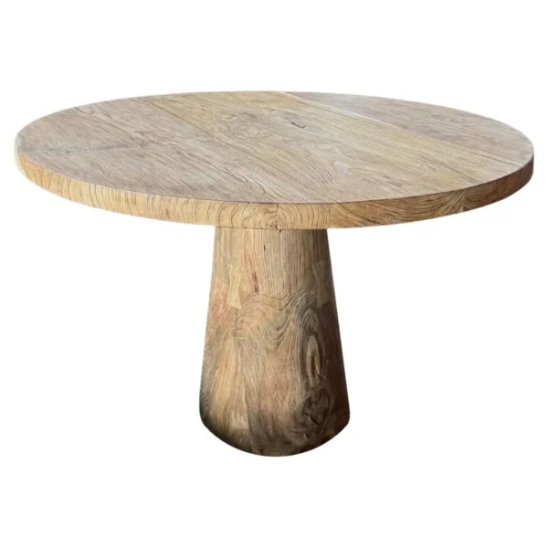 Teak Wood Table, Stunning Wood Textures Natural Finish, Modern Organic